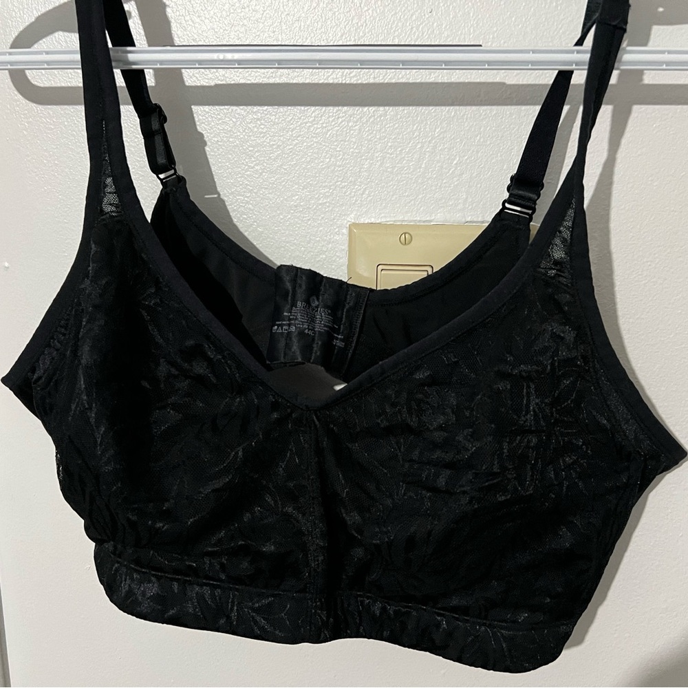 Breezies Jacquard Shine Unlined Wirefree Support Bra